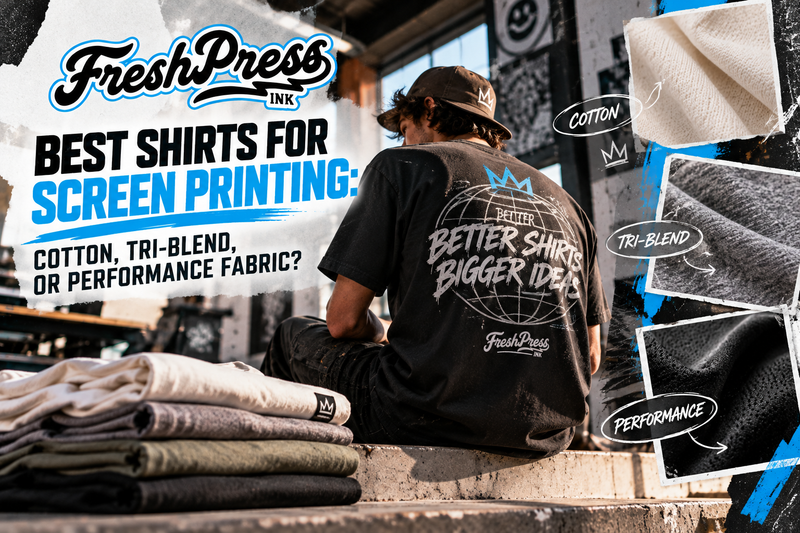 Best Shirts for Screen Printing: Cotton, Tri-Blend, or Performance Fabric?